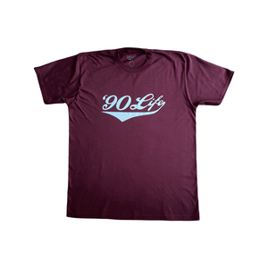 '90 LIFE "ORIGINAL" S/S T-Shirt (MAROON)